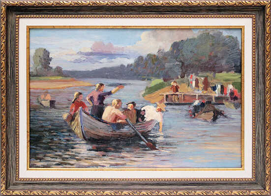 Петров Юлий Георгиевич. Переправа на реке